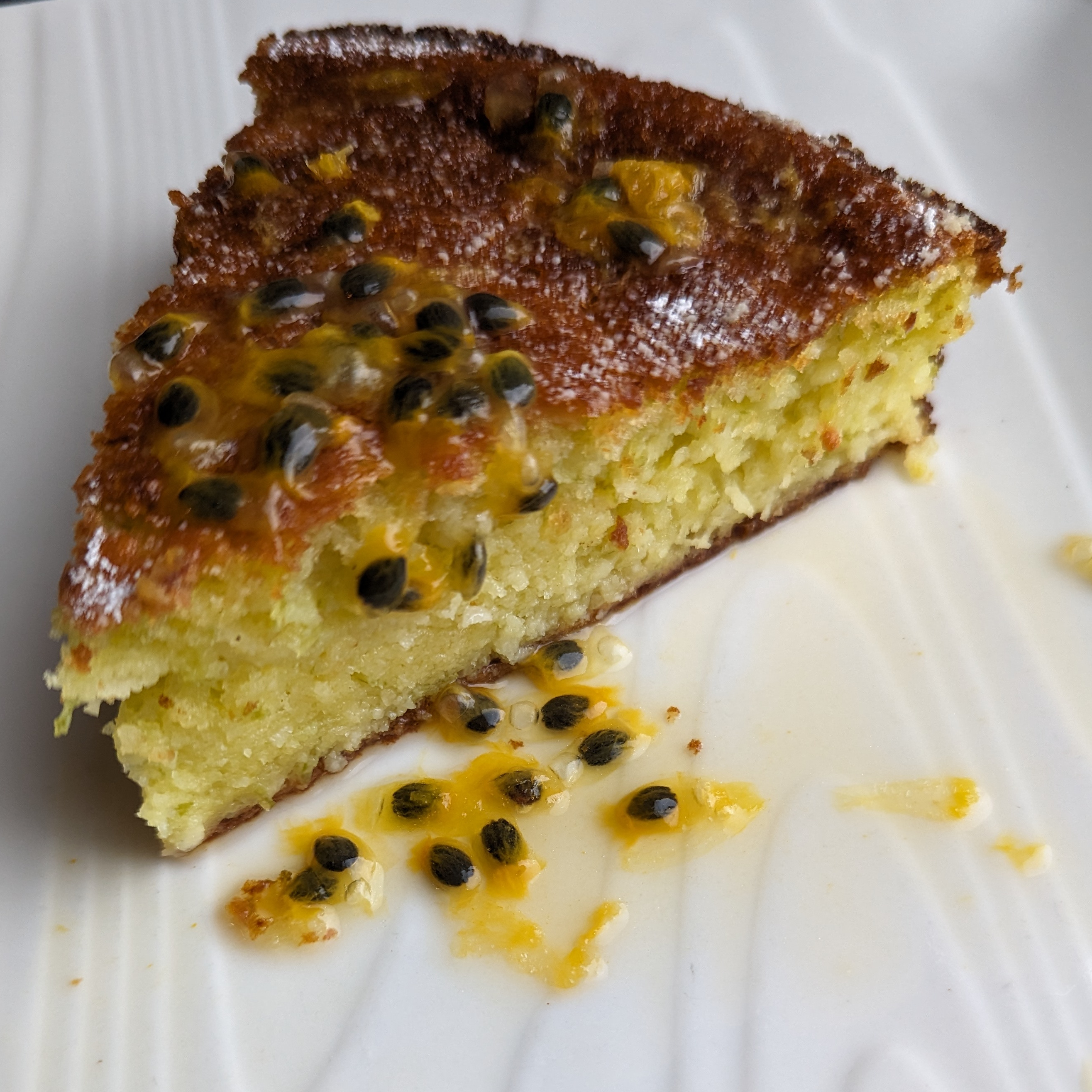 Coconut Lime Cake with Passionfruit Syrup