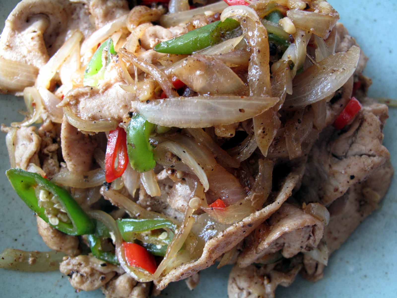 Pork or Beef Stir-fried with Chili